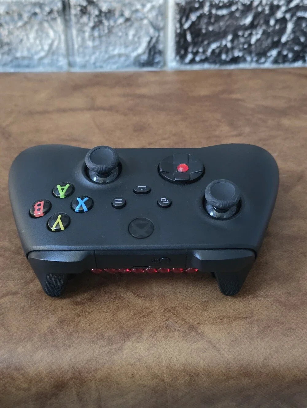 Xbox Customize Wireless Video Game Controller with Red Accent